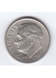2002 - 10 Cents (Dime) Rame-nickel Dollaro Stati Uniti Roosevelt  Dime FDC